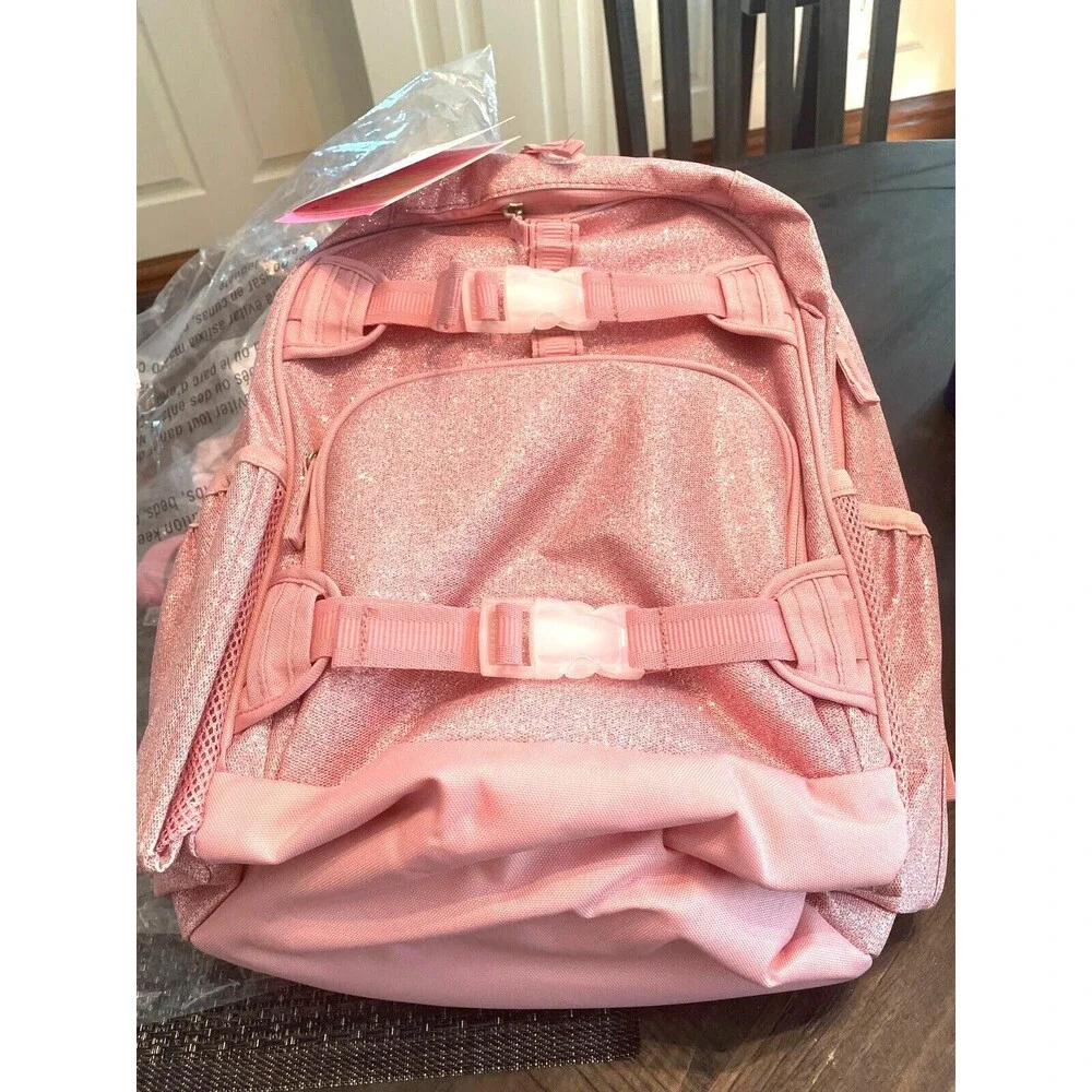 Pottery barn school LARGE Backpack +Sticker princess glitter Barbie Travel girl